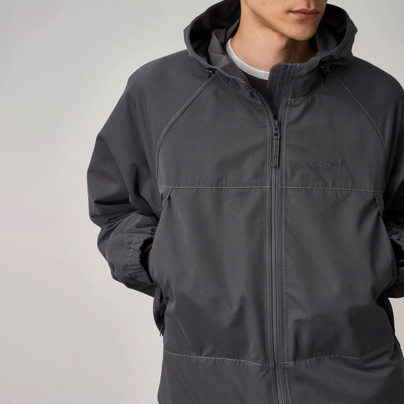 Gramicci Salem Hooded Jacket Charcoal - The Sporting Lodge