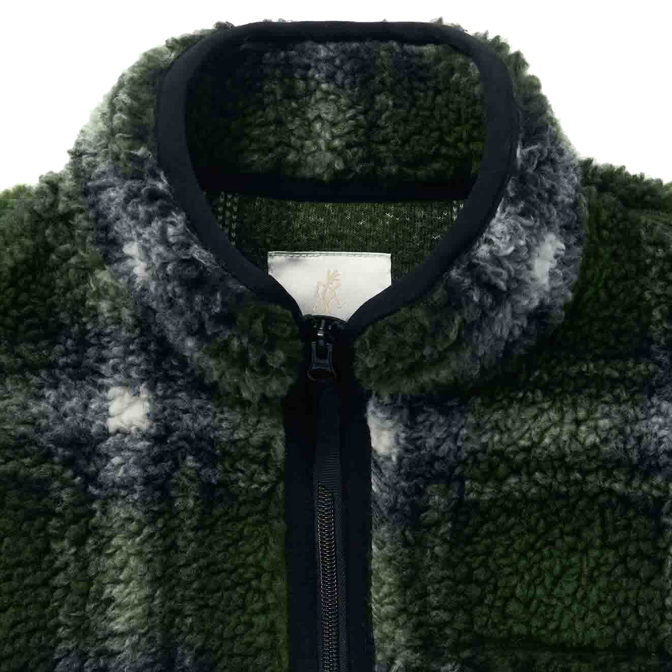 Gramicci Shadow Plaid Sherpa Jacket Olive Shadow Plaid - The Sporting Lodge