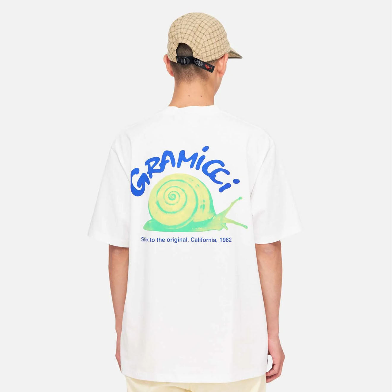 Gramicci Snail Tee White - The Sporting Lodge