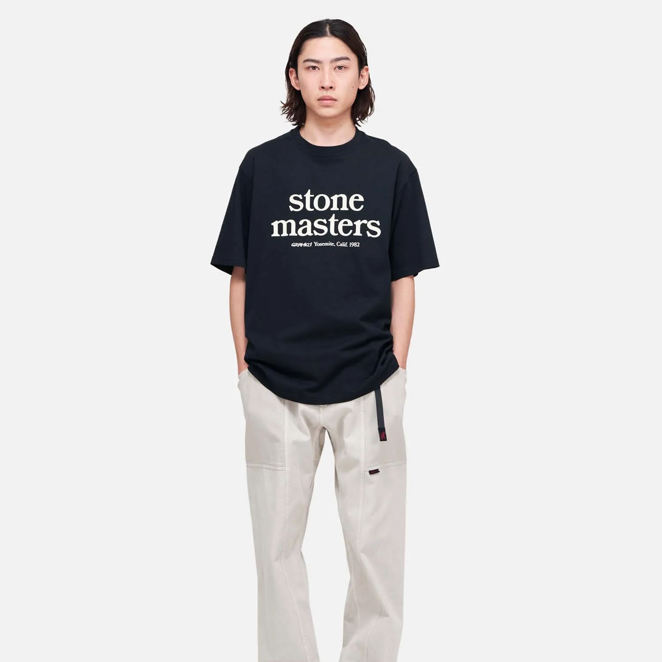 Gramicci Stonemasters Tee Black - The Sporting Lodge
