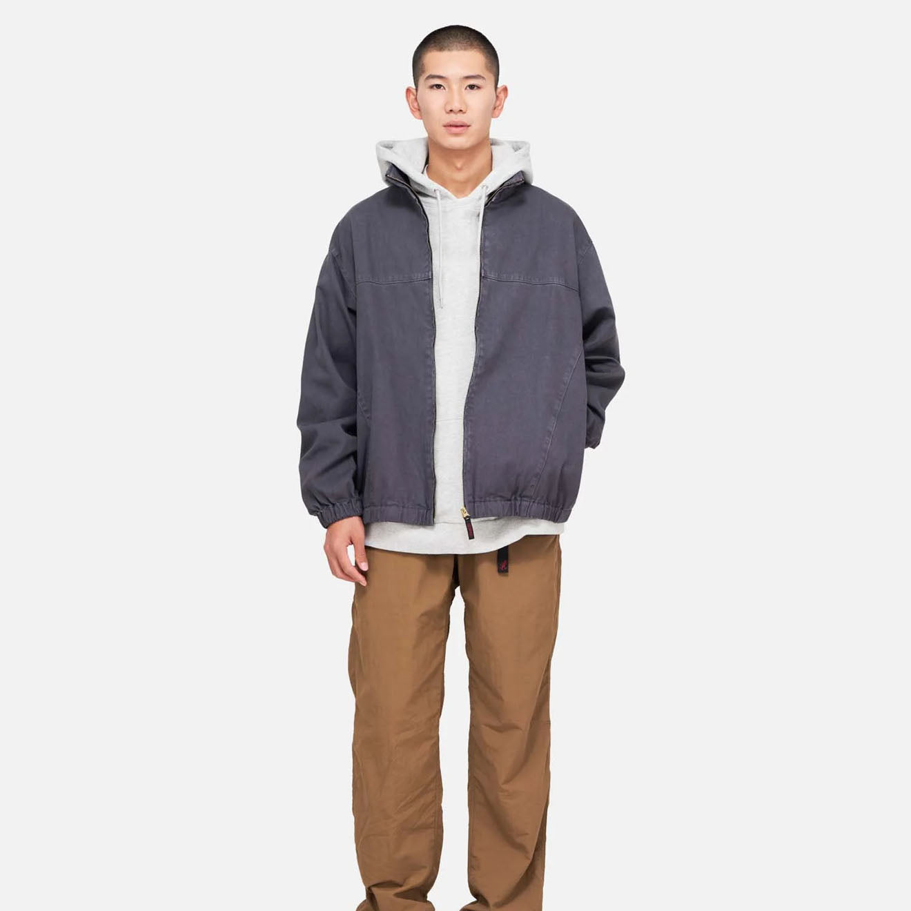 Gramicci Twill-Around Jacket Fossil Grey Pigment - The Sporting Lodge