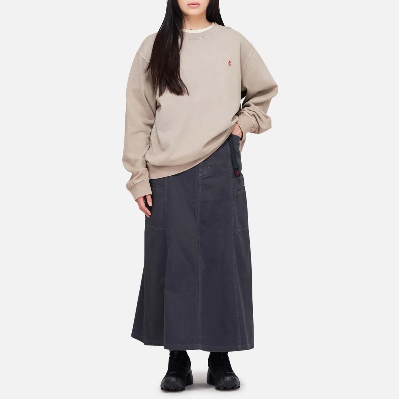 Gramicci Womens Voyager Skirt Fossil Grey Pigment - The Sporting Lodge