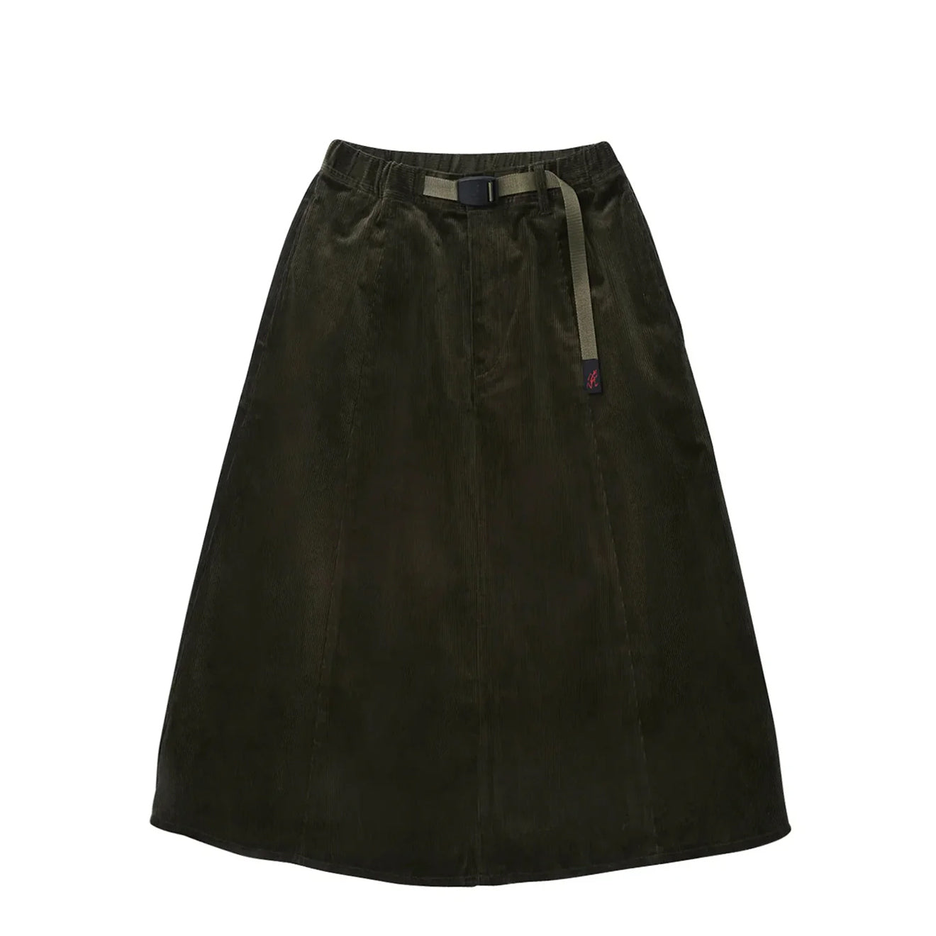Gramicci Womens Paneled Midi Skirt Olive Green - The Sporting Lodge