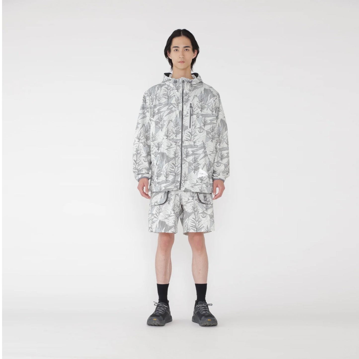 Gramicci x And Wander Brushed Nylon Jacket Yosemite Grey - The Sporting Lodge