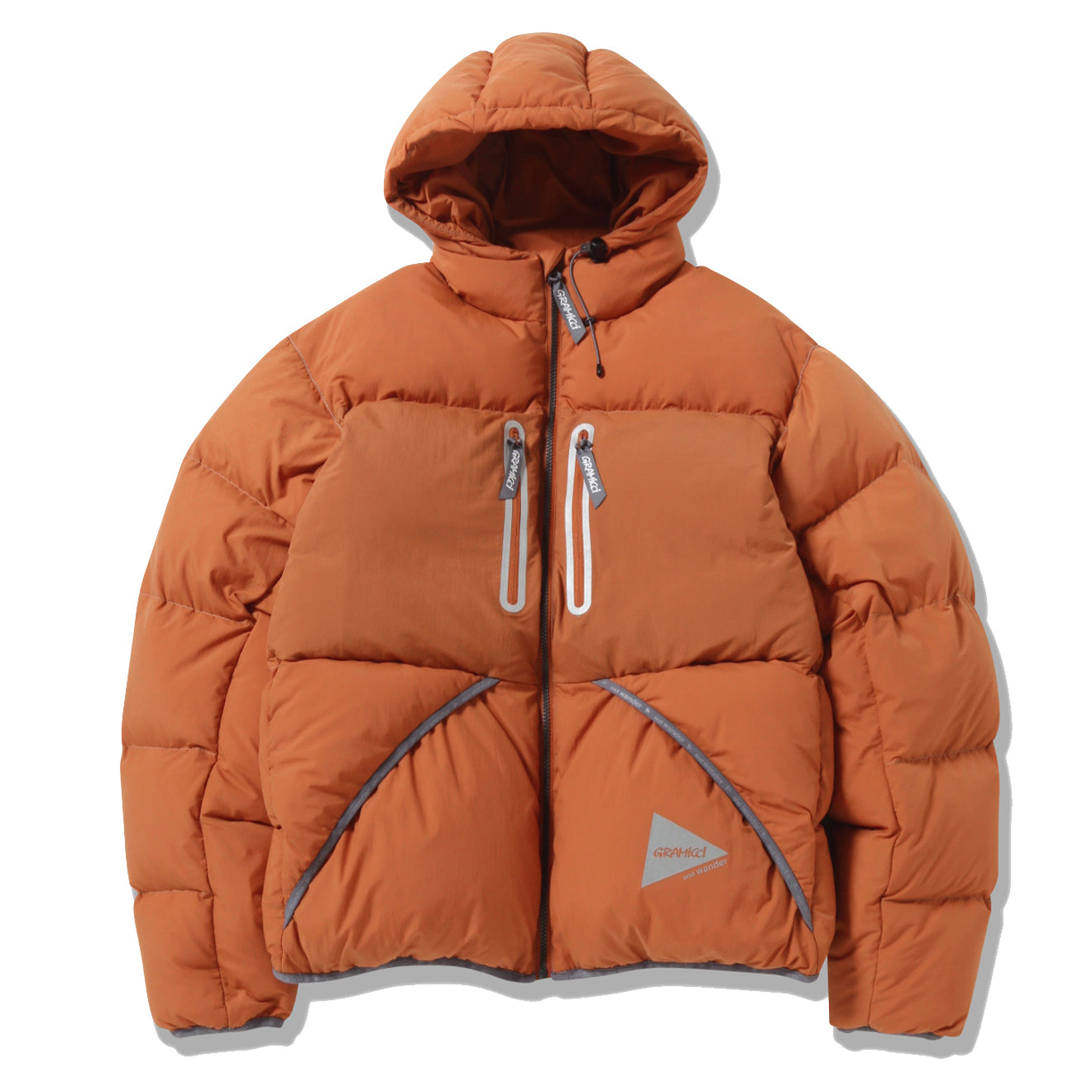 Gramicci x And Wander Down Jacket Orange - The Sporting Lodge