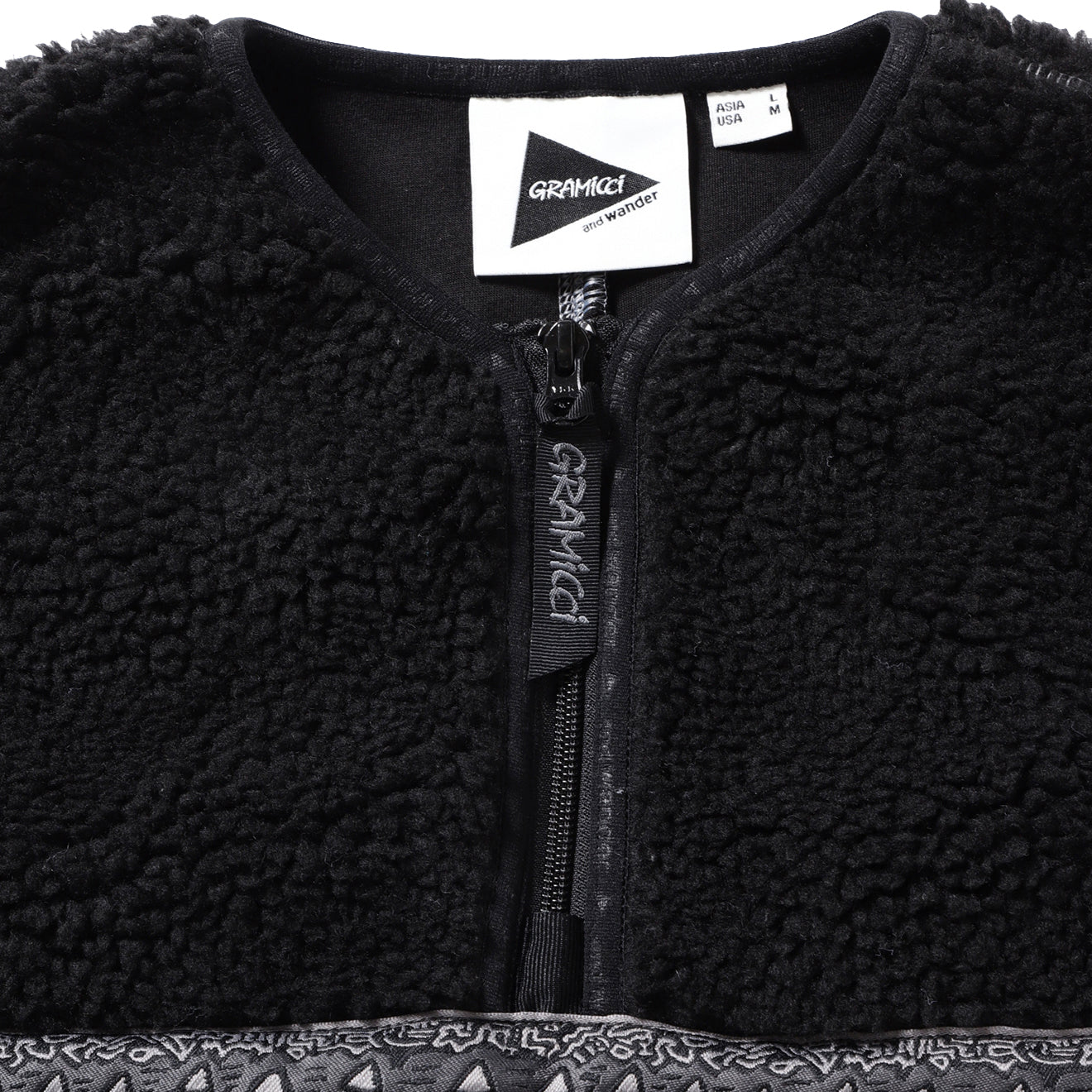 Gramicci x And Wander JQ Tape Fleece Dress Black - The Sporting Lodge