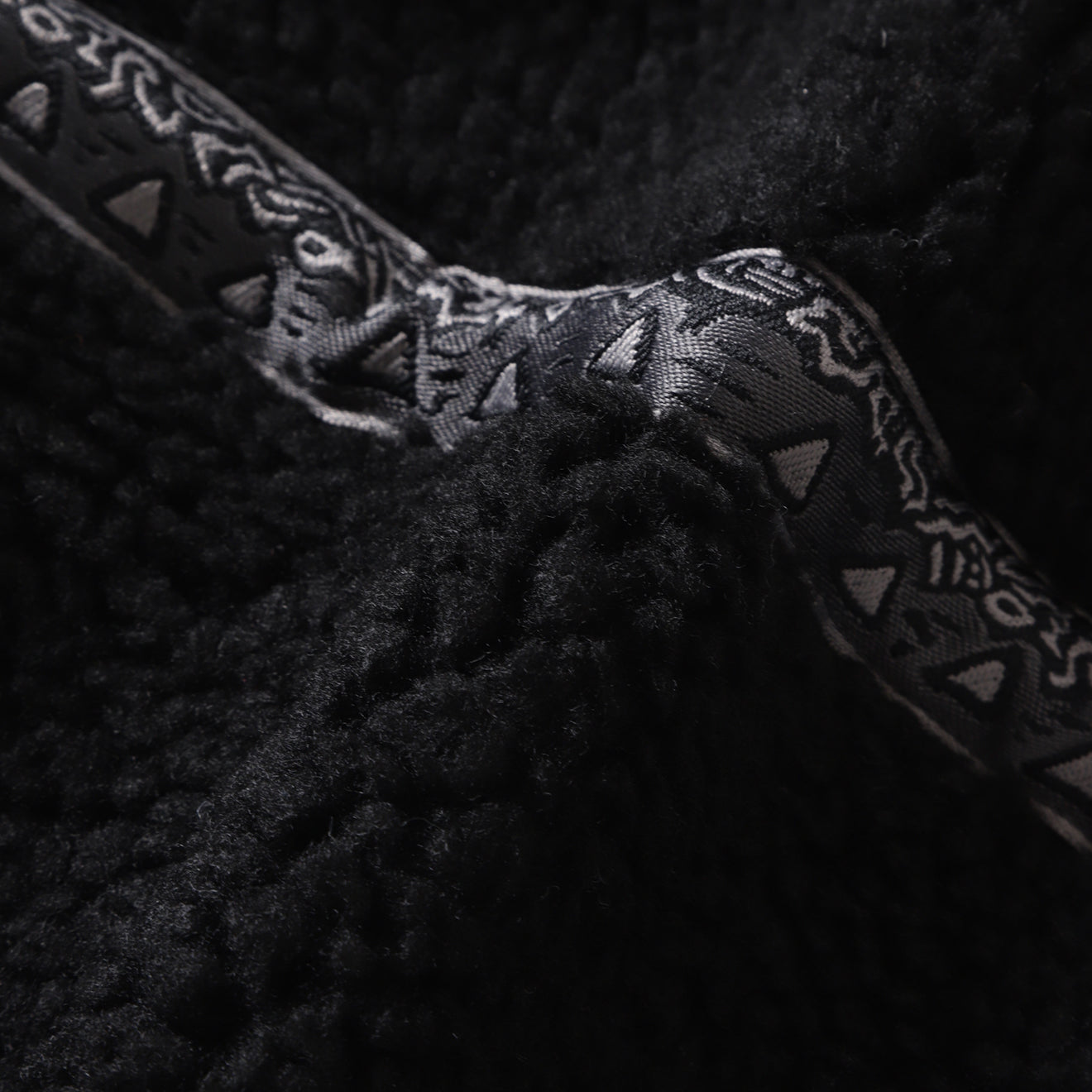 Gramicci x And Wander JQ Tape Fleece Jacket Black - The Sporting Lodge