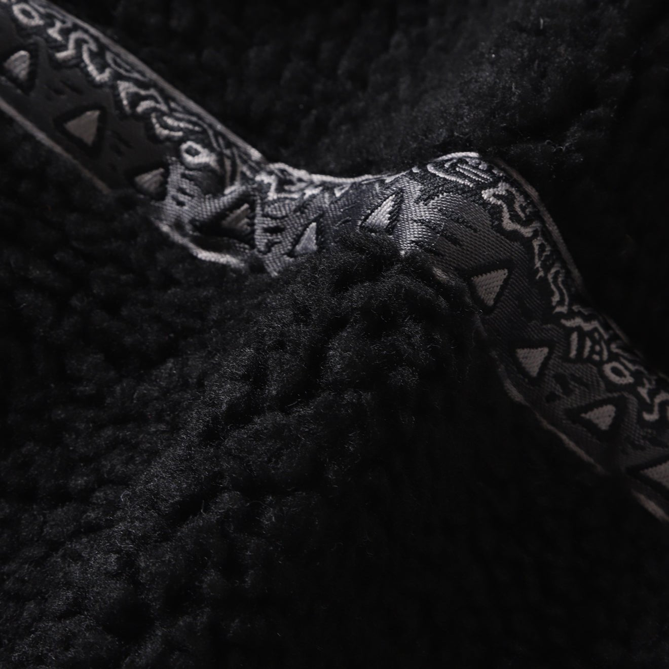 Gramicci x And Wander JQ Tape Fleece Jacket Black - The Sporting Lodge