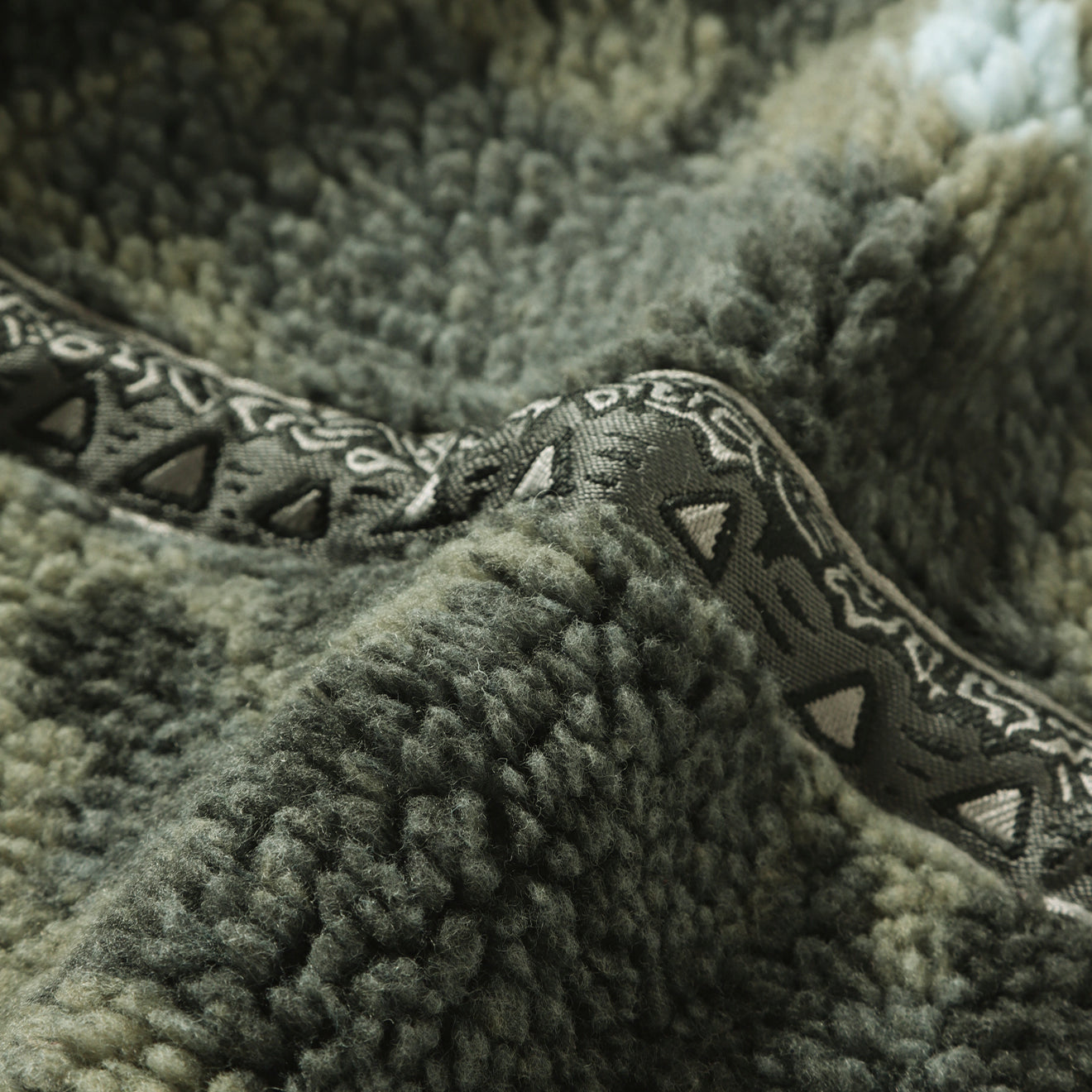 Gramicci x And Wander JQ Tape Fleece Jacket Camo - The Sporting Lodge