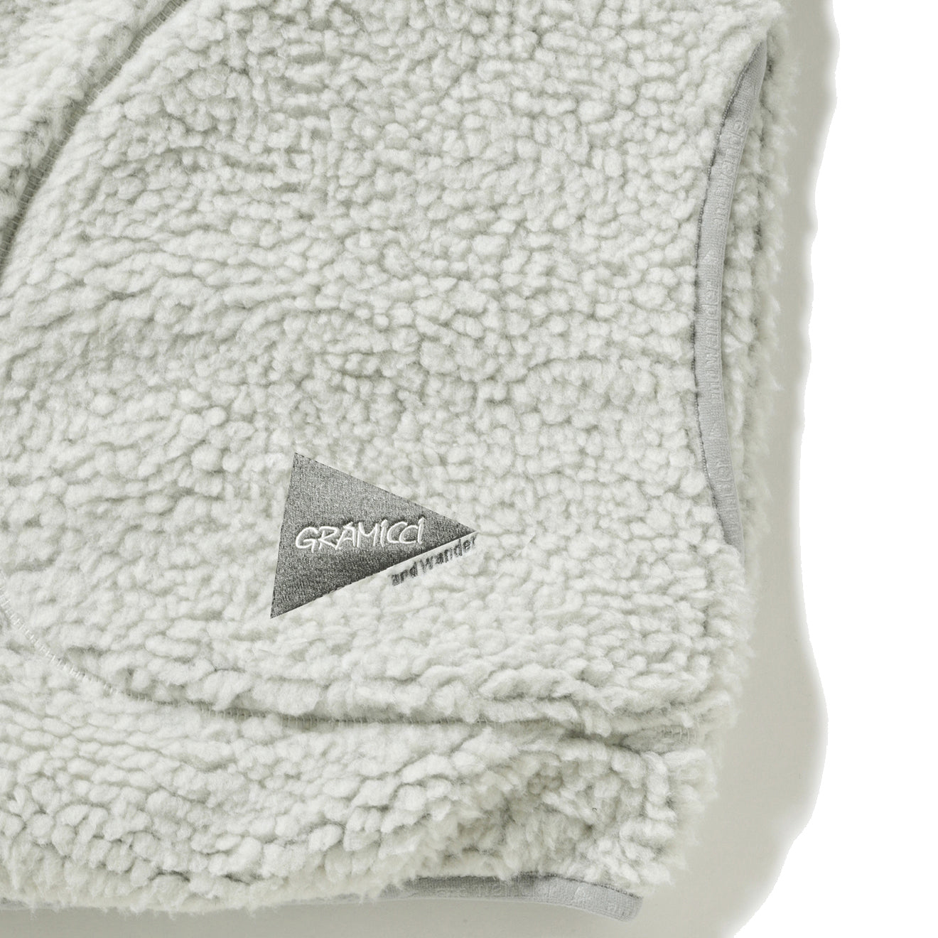 Gramicci x And Wander JQ Tape Fleece Jacket L.Gray - The Sporting Lodge