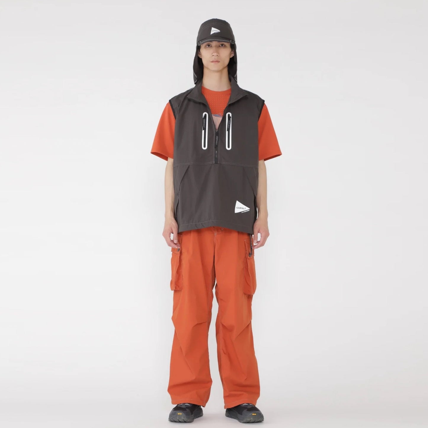 Gramicci x And Wander Military Wide Pant Red - The Sporting Lodge