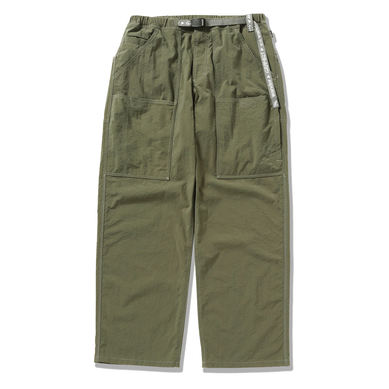 Gramicci x And Wander Nylon EQT Pant Khaki - The Sporting Lodge
