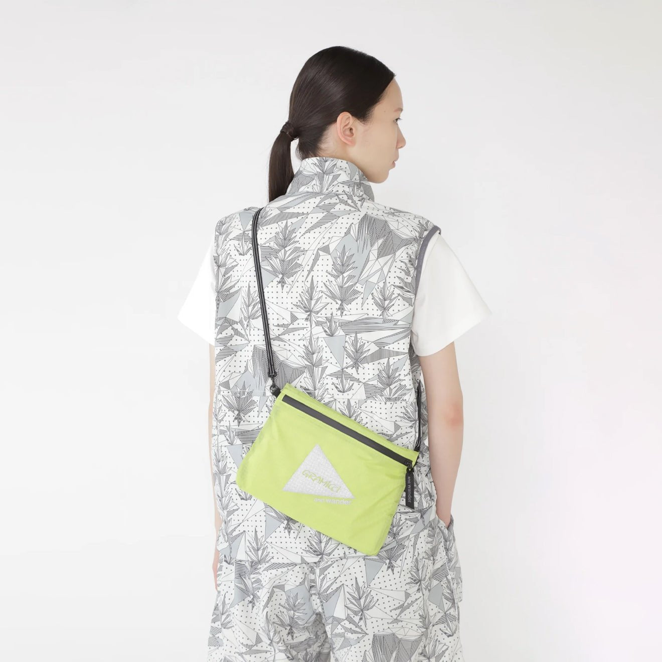 Gramicci x And Wander Nylon Sacoche Yellow - The Sporting Lodge