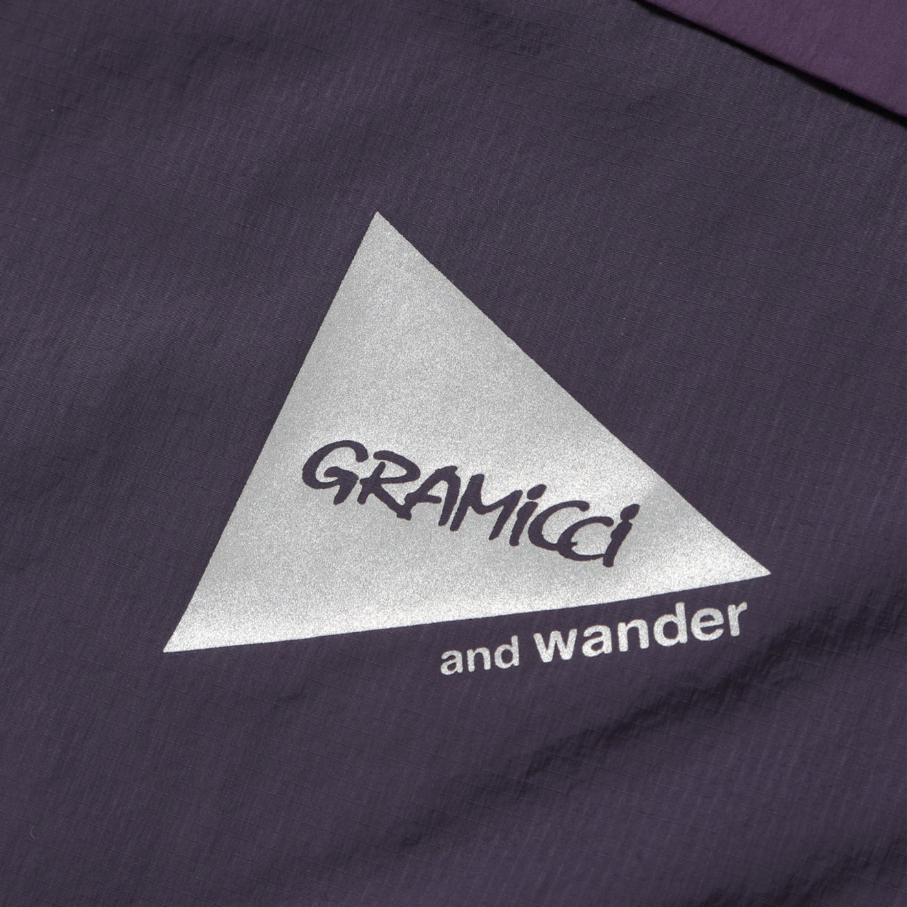 Gramicci x And Wander Patchwork Wind Hoodie Multi Purple - The Sporting Lodge