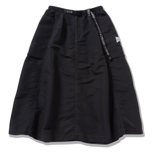 Gramicci x And Wander Ripstop Voyager Skirt Black - The Sporting Lodge