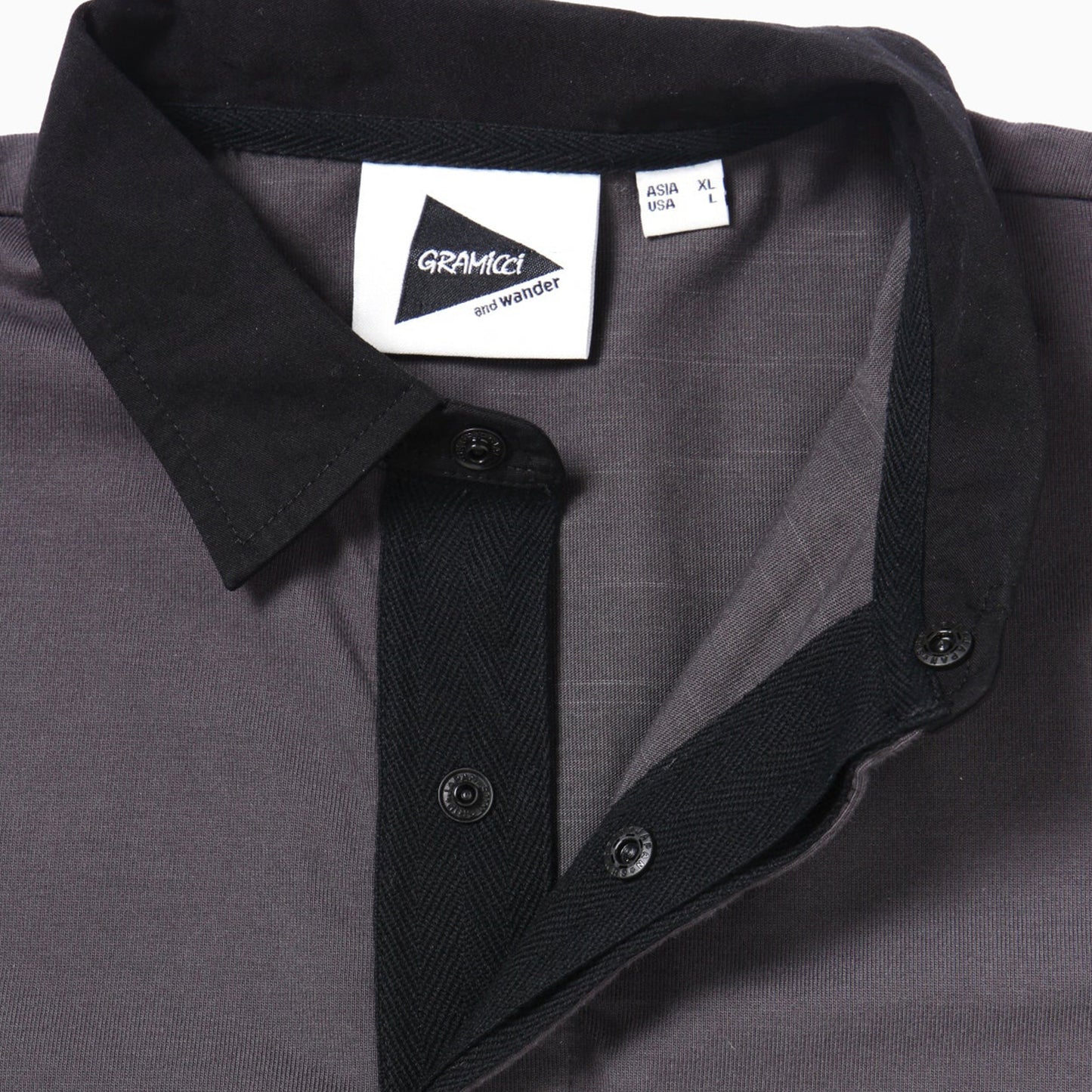 Gramicci x And Wander Tech Rugby Shirt Charcoal