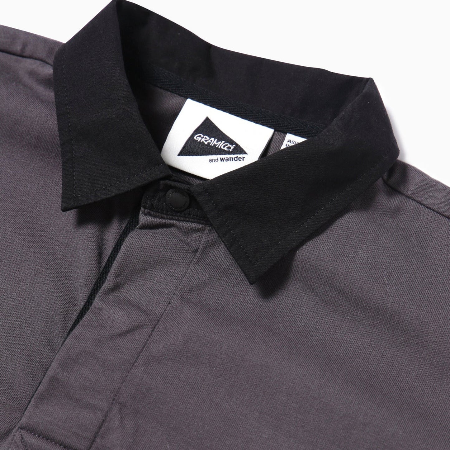 Gramicci x And Wander Tech Rugby Shirt Charcoal