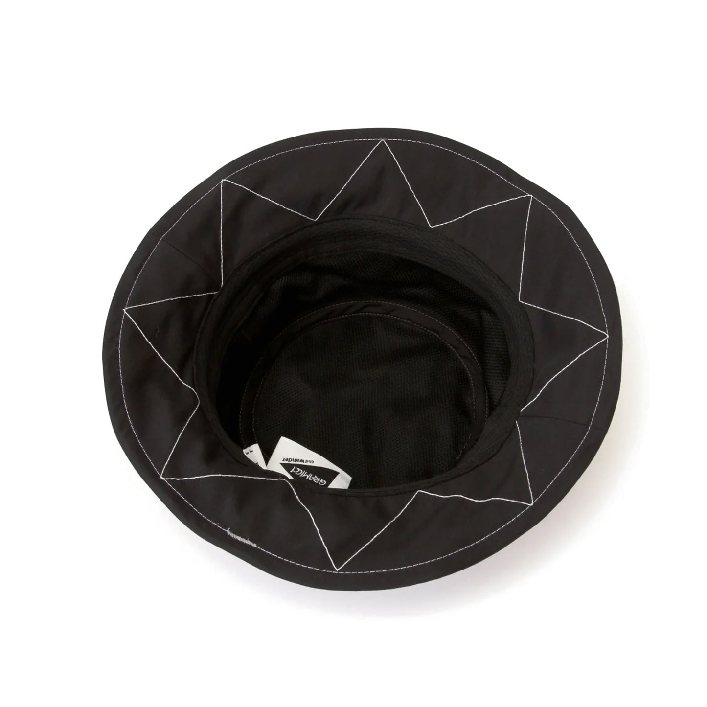 Gramicci x And Wander Zigzag Stitch Hat Black