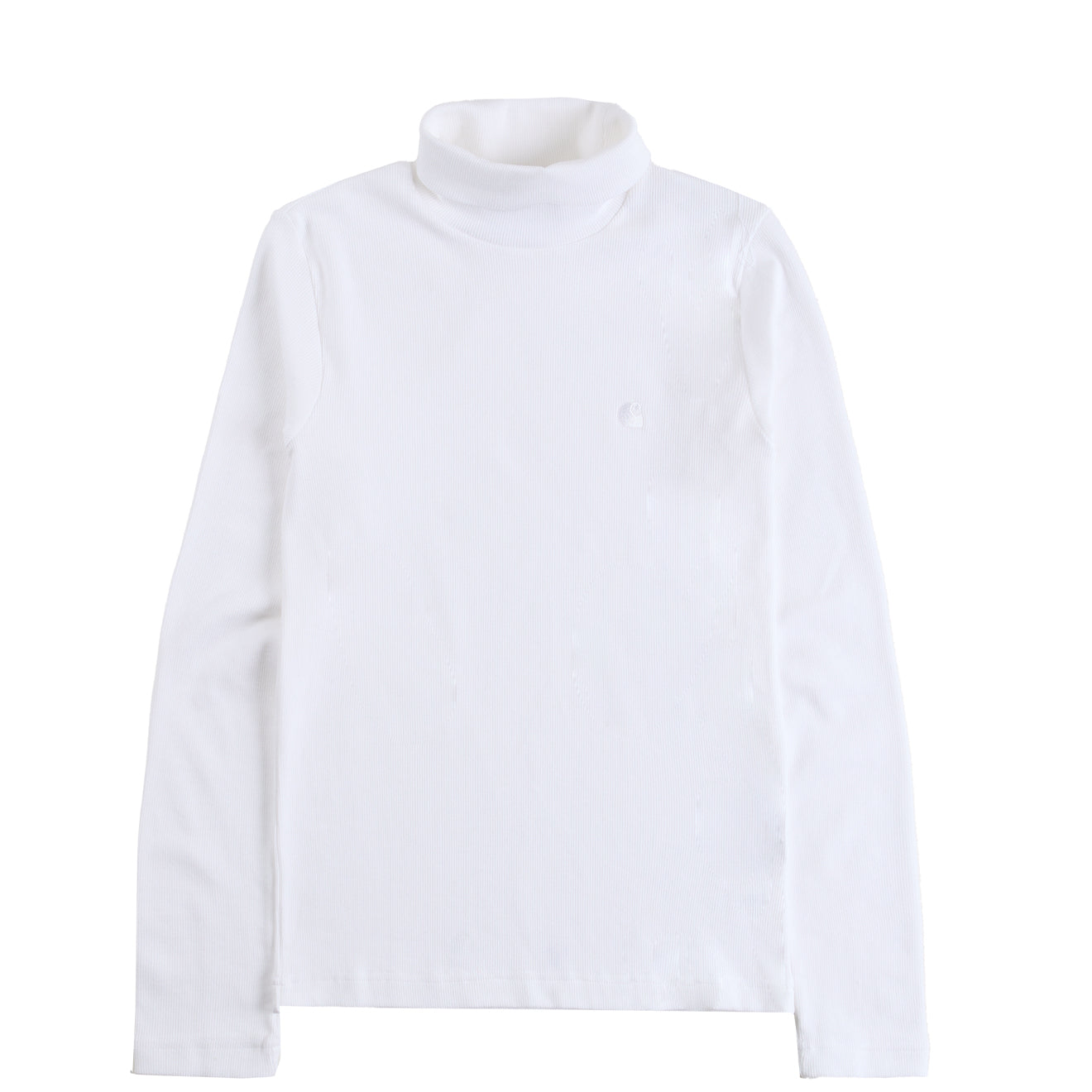 Carhartt WIP Womens L/S Philipa Mockneck T-Shirt White - The Sporting Lodge