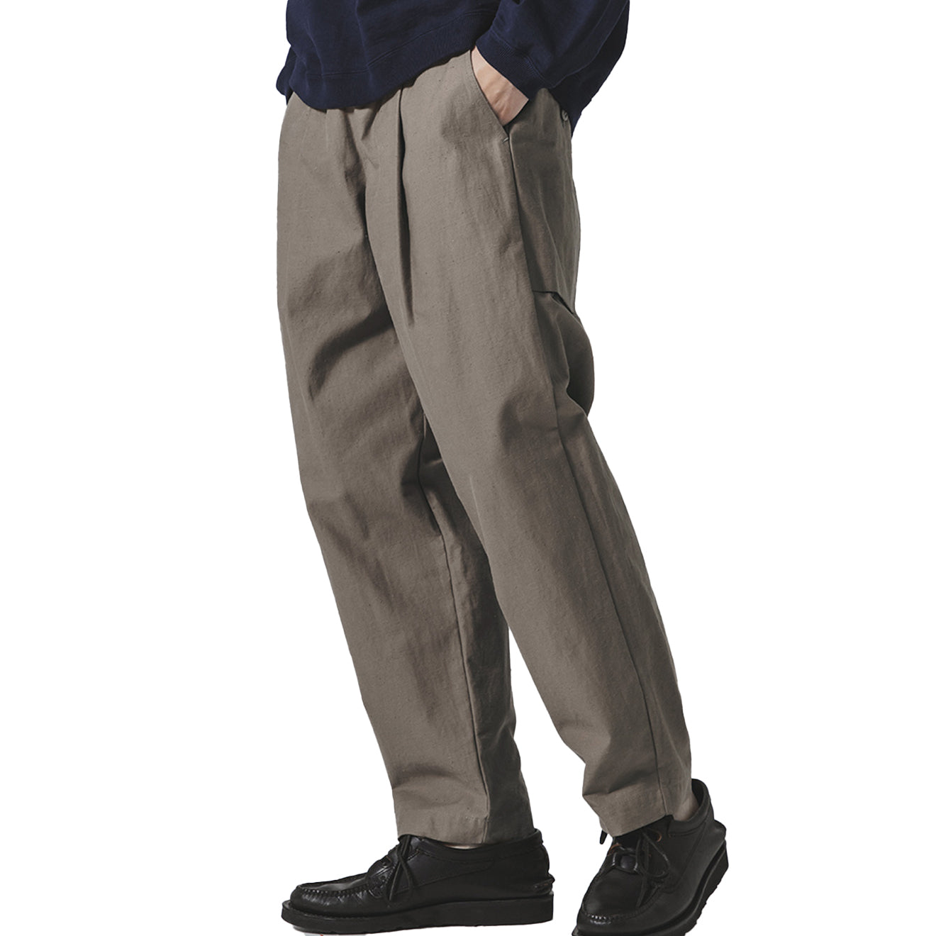 Jackman Back Nep Umps Pants Sepia