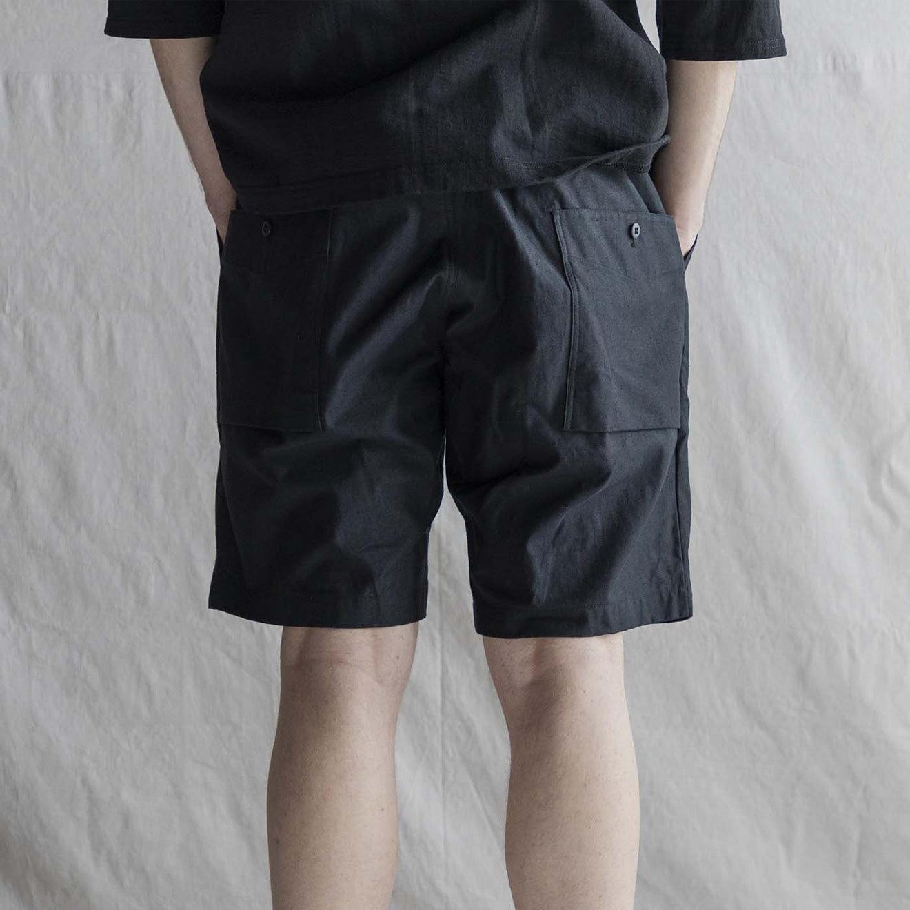 Jackman Back Nep Umps Shorts Sumikuro / Ink Black
