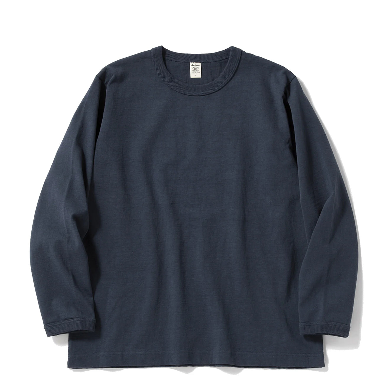 Jackman Dotsume L/S T-Shirt Tetsukon Iron Navy - The Sporting Lodge