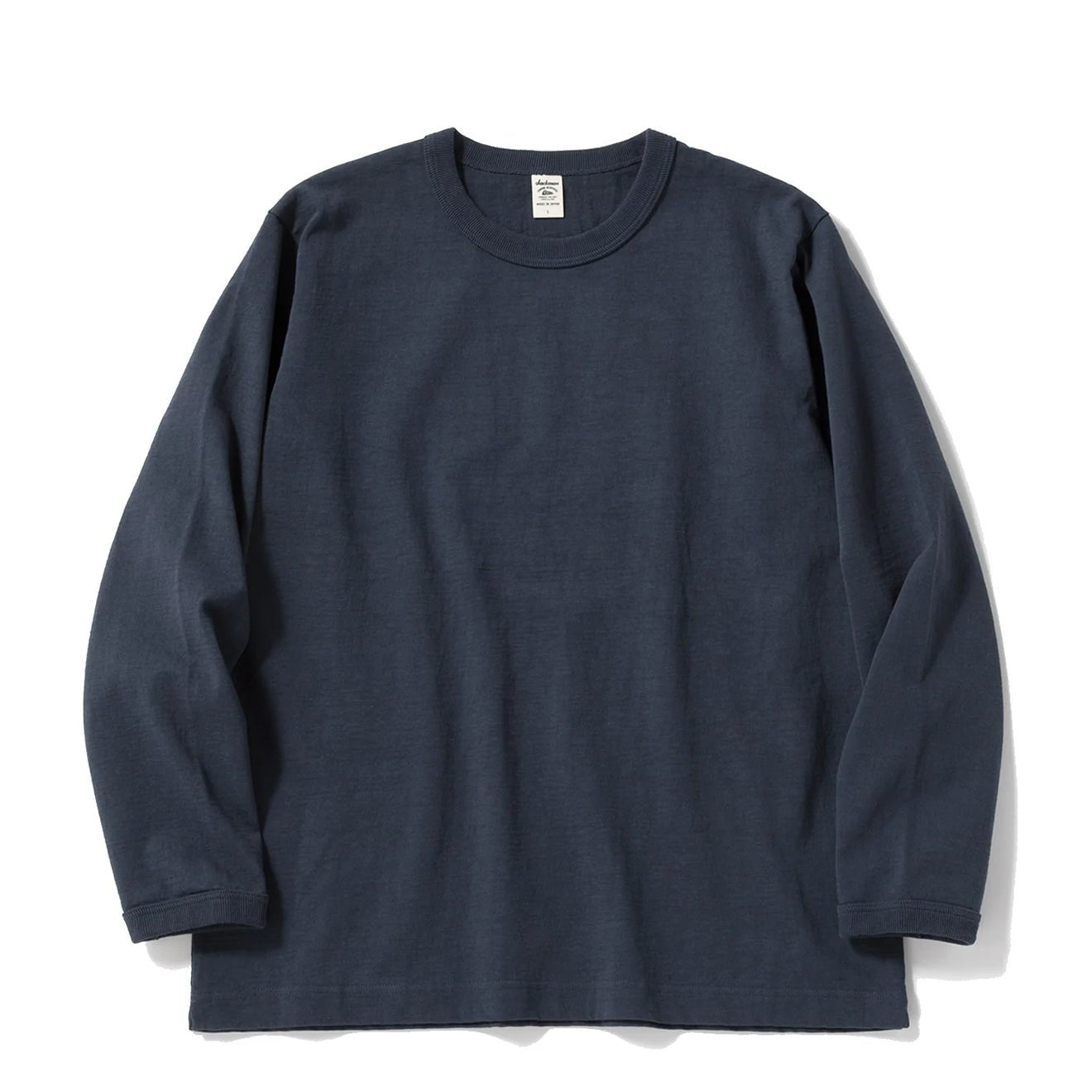 Jackman Dotsume L/S T-Shirt Tetsukon Iron Navy - The Sporting Lodge