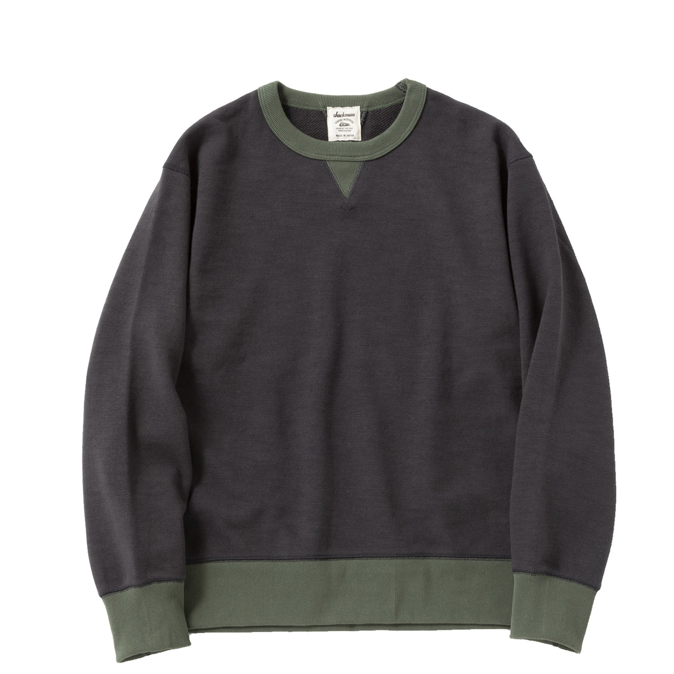 Jackman GG Sweat Crewneck Ink Black / Green - The Sporting Lodge