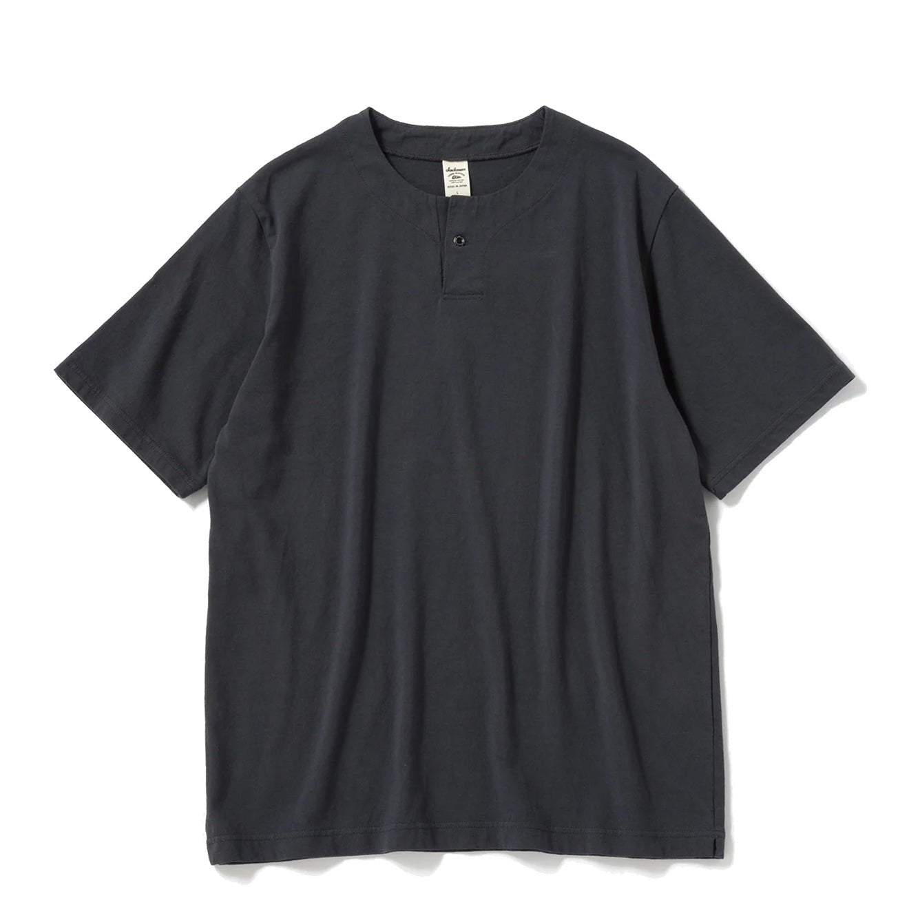 Jackman Henleyneck S/S T-Shirt Dark Blue Gray - The Sporting Lodge
