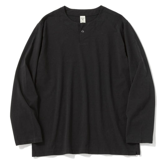 Jackman L/S Henleyneck T-Shirt Black - The Sporting Lodge