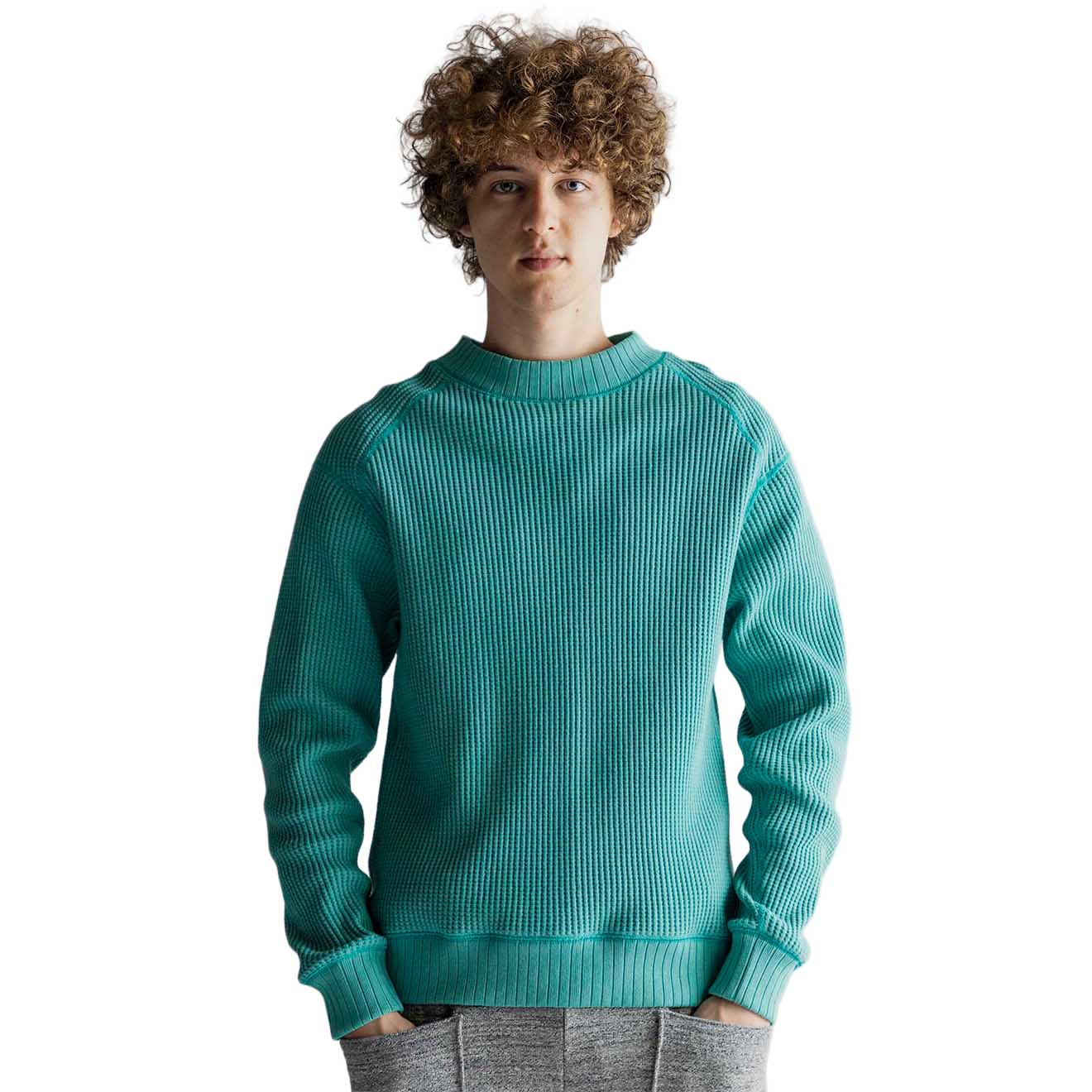 Jackman Waffle Mid-Neck Black - The Sporting Lodge