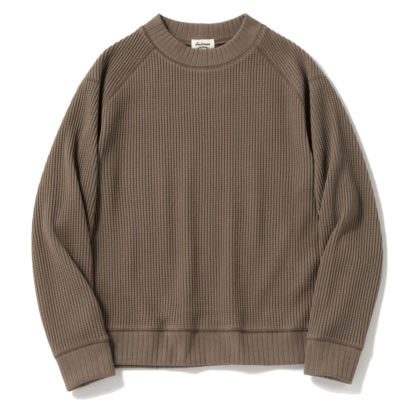 Jackman Waffle Mid-Neck Taupe - The Sporting Lodge