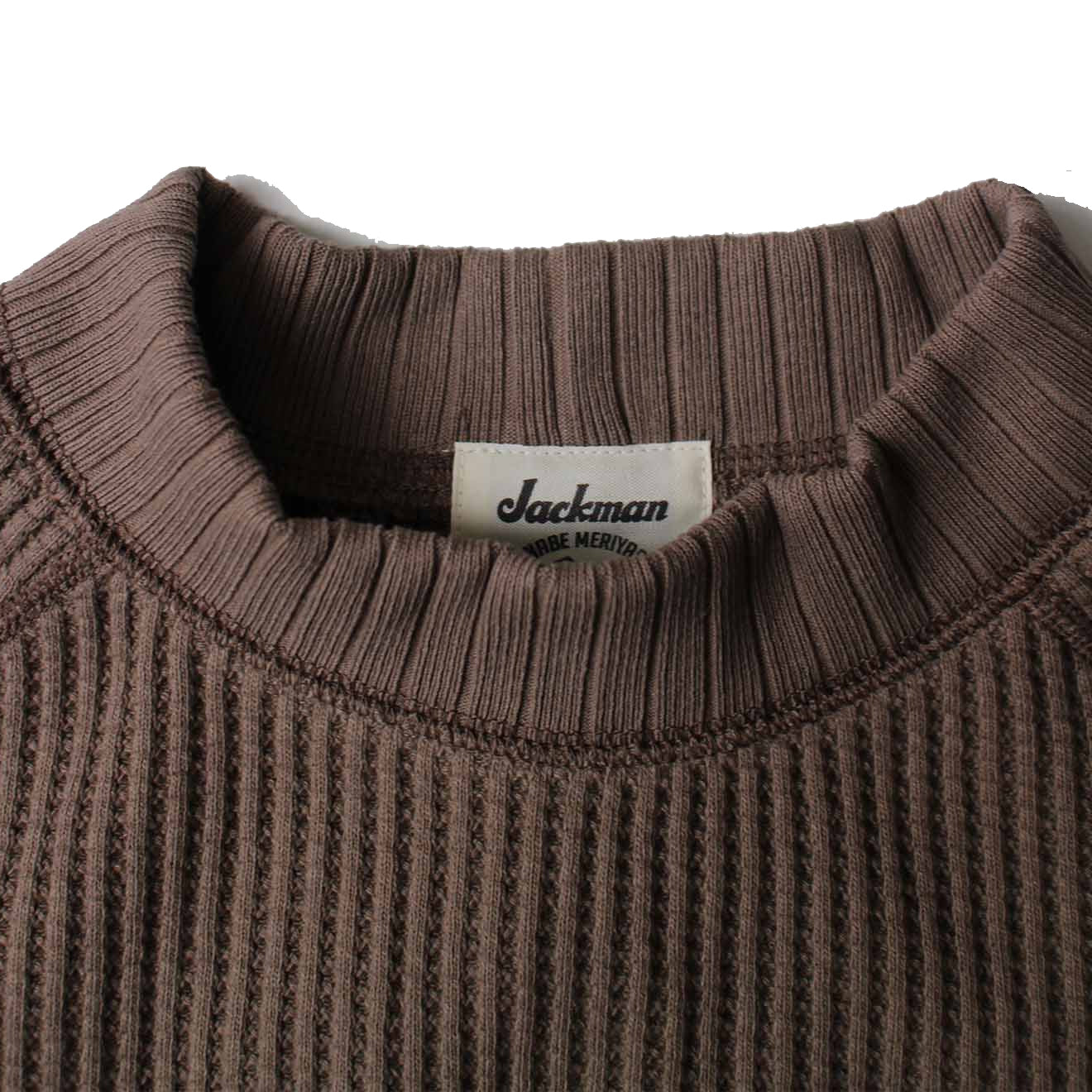 Jackman Waffle Mid-Neck Taupe - The Sporting Lodge