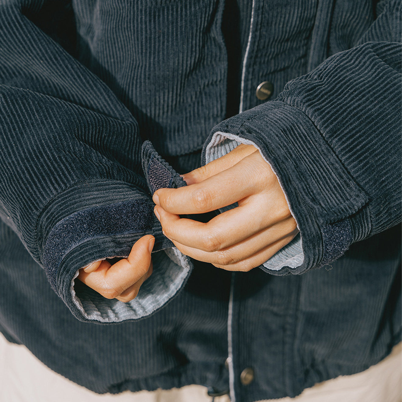 Kappy Corduroy Mountain Jacket Navy