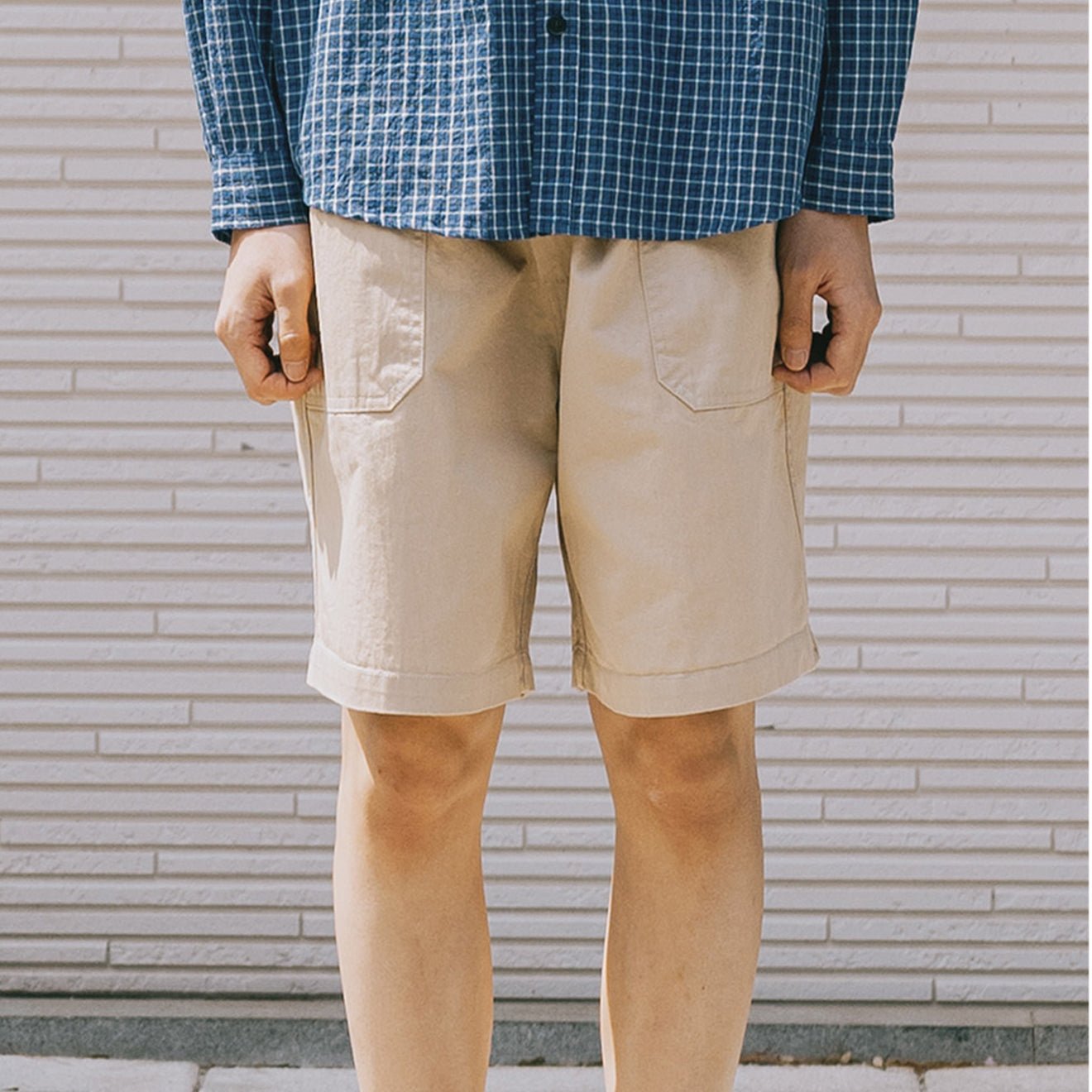 Kappy Fatigue CN Half Pants Beige - The Sporting Lodge