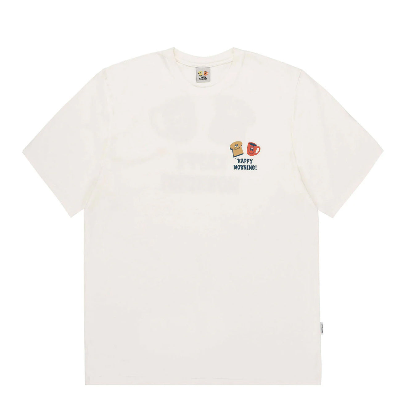 Kappy Kappy Morning Half T-Shirt Toru Fukuda Edition White