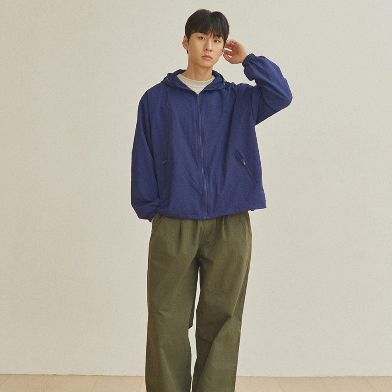 Kappy Light Hoodie Windbreaker Navy - The Sporting Lodge