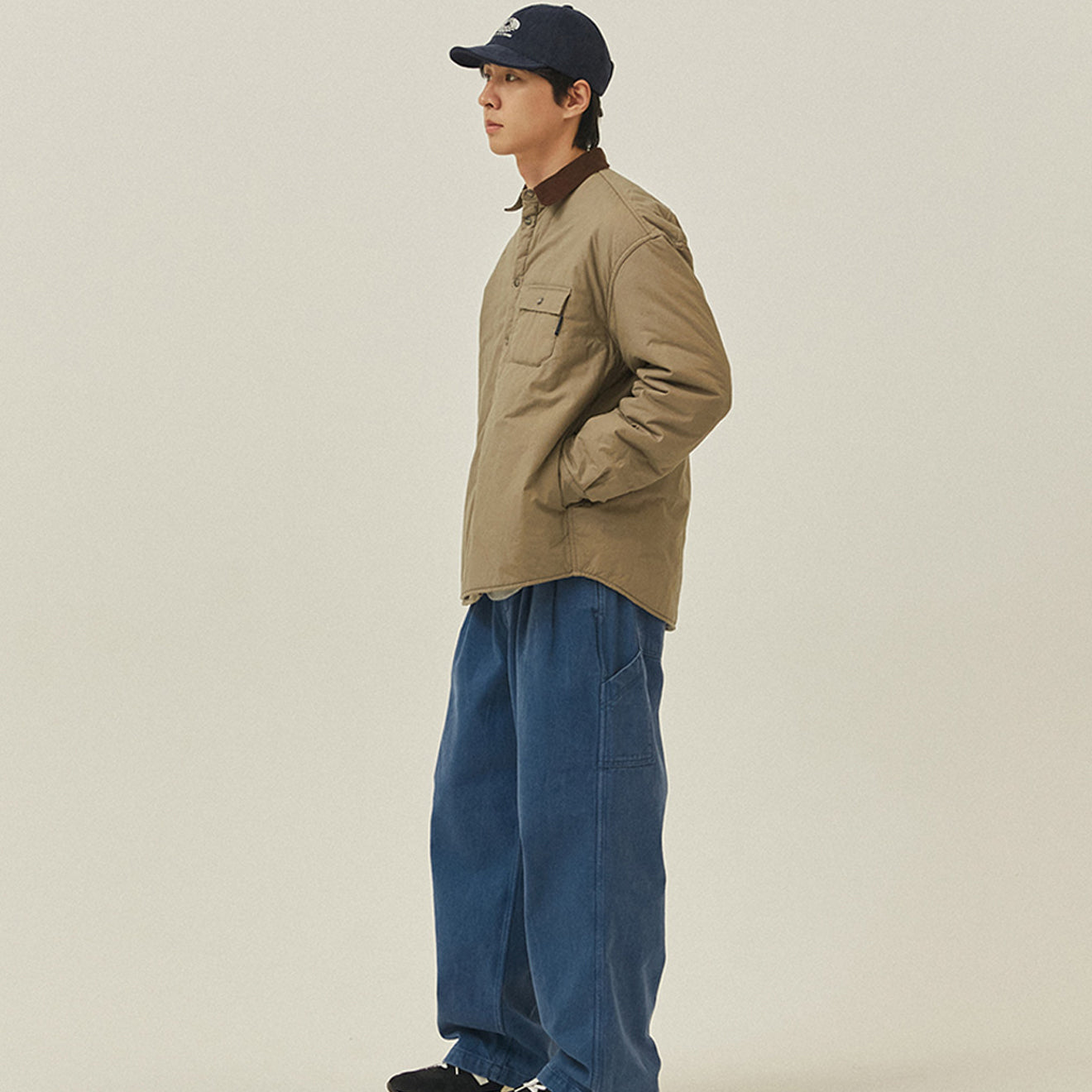 Kappy Padding Shirt Jacket Beige