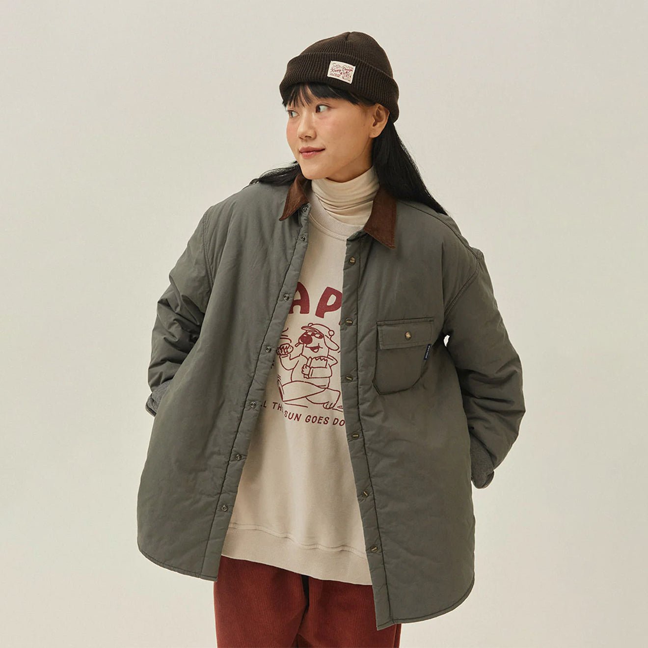 Kappy Padding Shirt Jacket Deep Lake - The Sporting Lodge