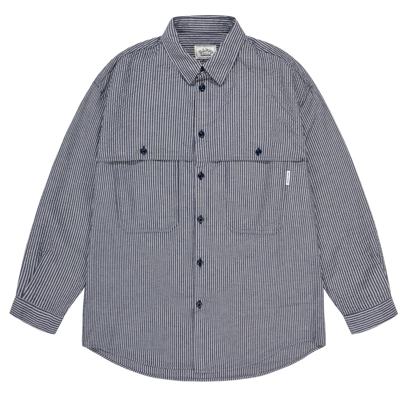 Kappy Stripe Pocket Work Shirt Navy - The Sporting Lodge