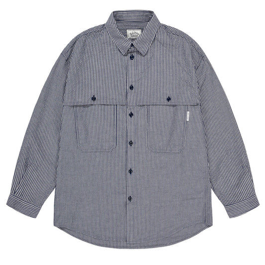 Kappy Stripe Pocket Work Shirt Navy - The Sporting Lodge