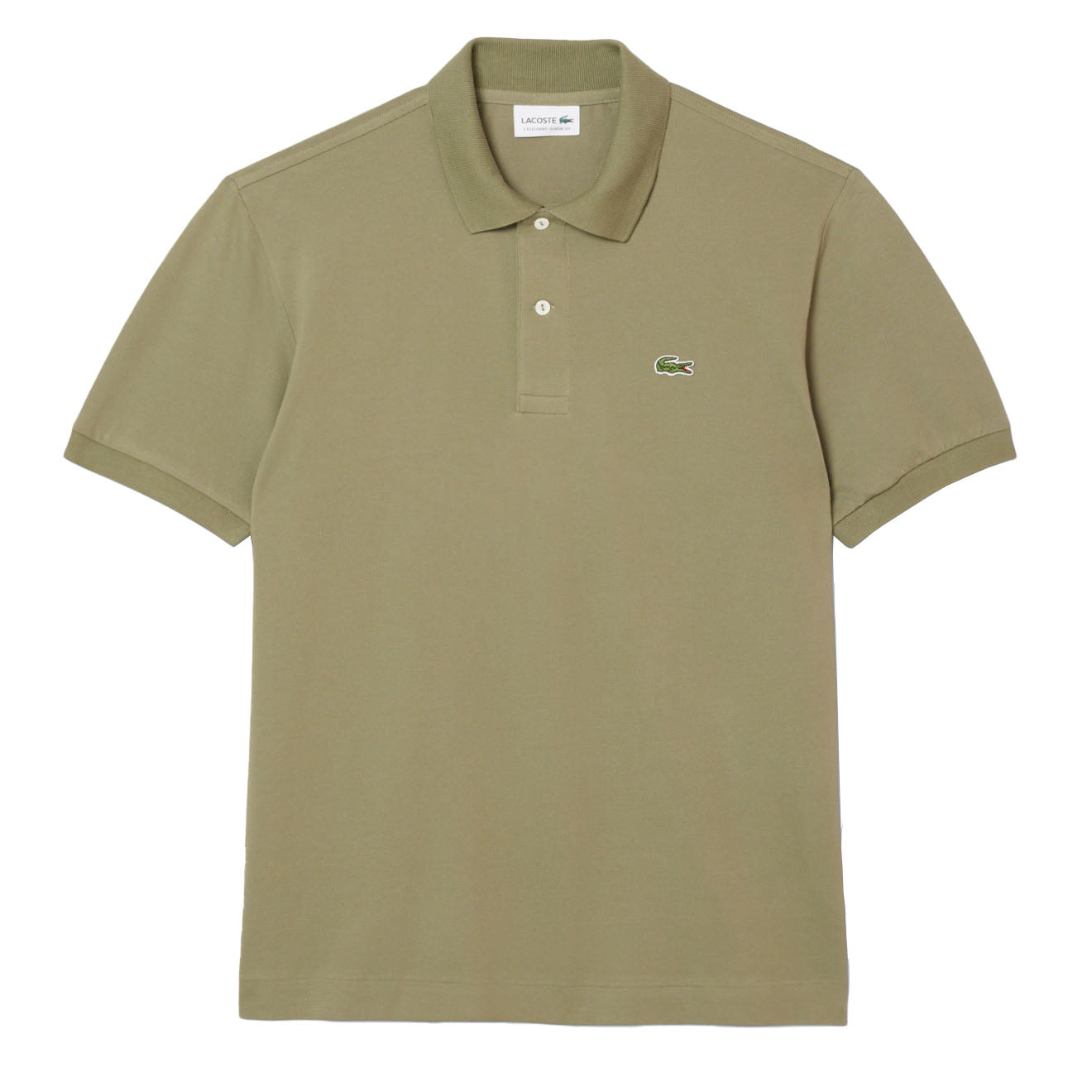 Lacoste Classic Fit L. 12. 12 Original Pique Polo Shirt Khaki - The Sporting Lodge