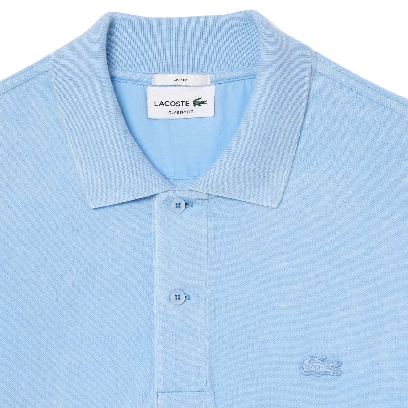Lacoste Classic Fit L.12.12 Wash Effect Polo Shirt Pale Blue - The Sporting Lodge