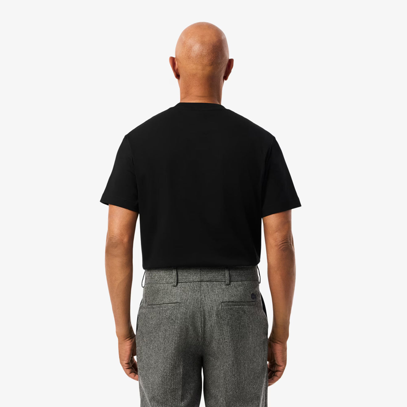 Lacoste Cotton T-Shirt with Breast Pocket Black