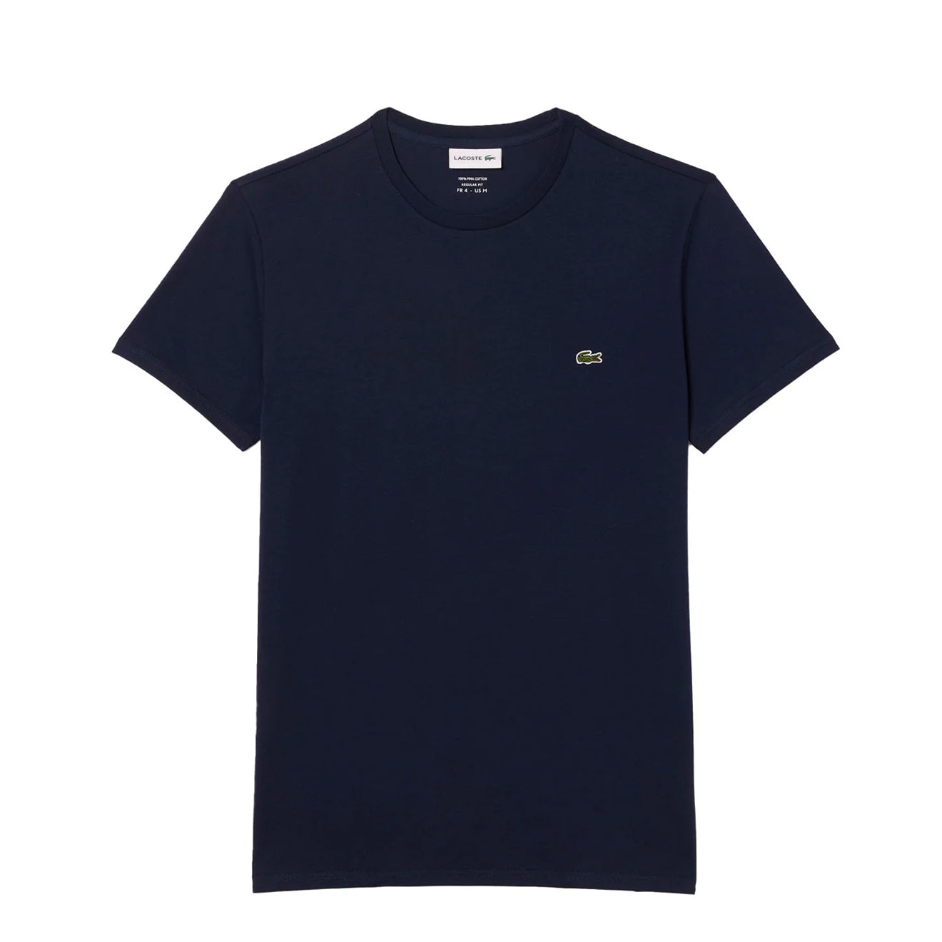 Lacoste Crew Neck Pima Cotton T-Shirt Navy Blue