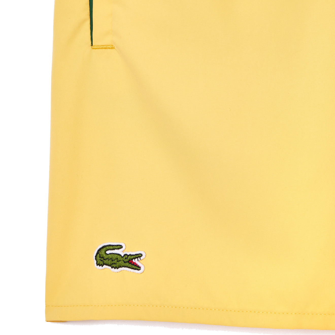 Lacoste Lightweight Swim Shorts Yellow / Green - The Sporting Lodge