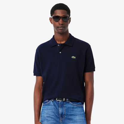 Lacoste Original L.12.12 Petit Pique Cotton Polo Shirt Midnight Blue - The Sporting Lodge