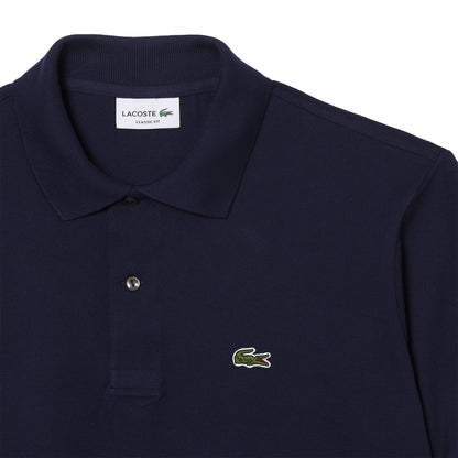 Lacoste Original L.12.12 Petit Pique Cotton Polo Shirt Midnight Blue - The Sporting Lodge