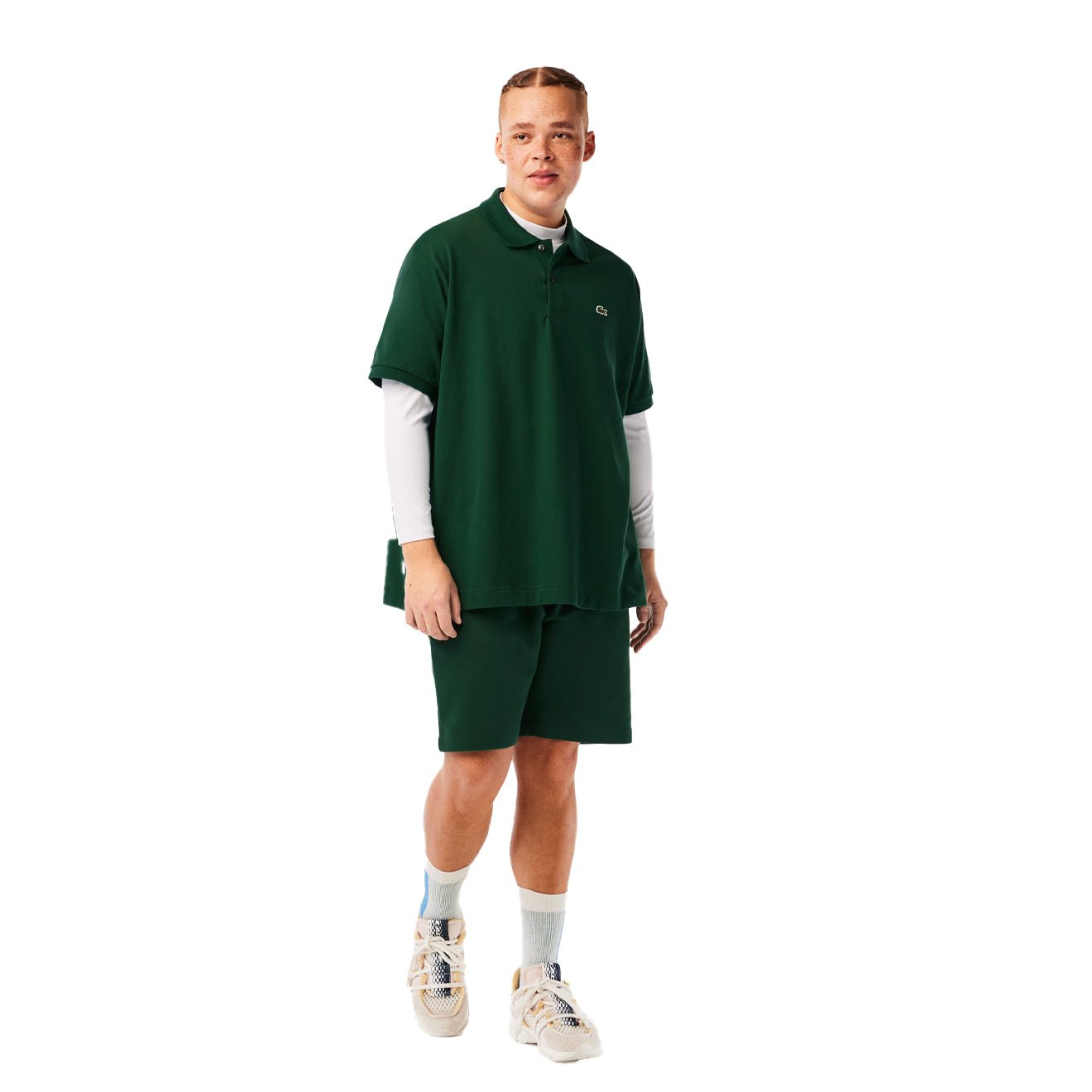 Lacoste Original L.12.12 Petit Pique Cotton Polo Shirt Pine Green - The Sporting Lodge