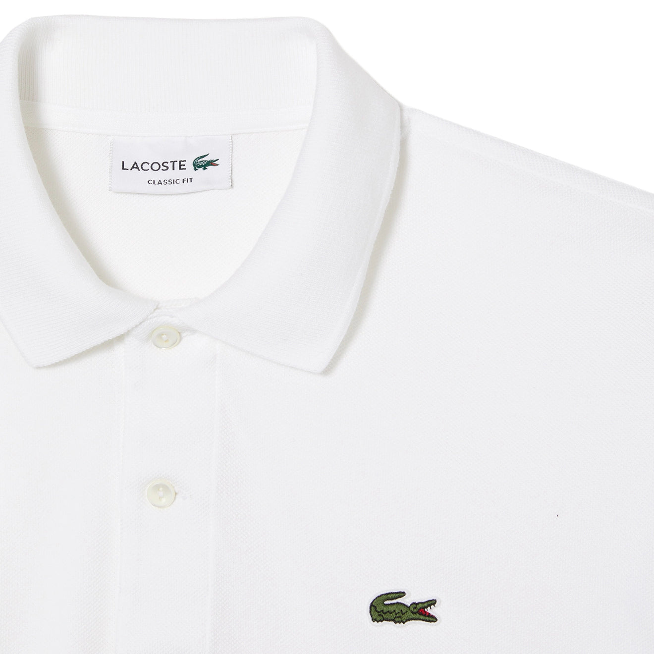 Lacoste Original L.12.12 Petit Pique Cotton Polo Shirt White